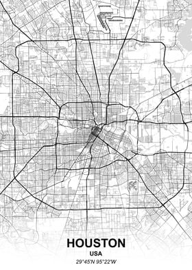 Houston city map