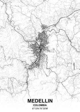 Medellin city map