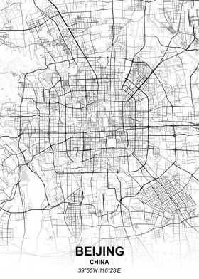 Beijing city map