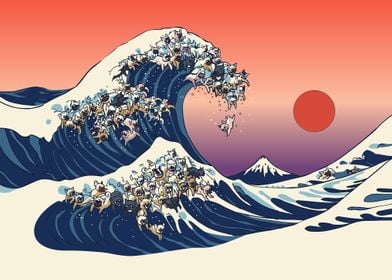 The Great Wave of Frenchie