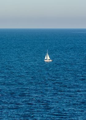 Yacht in the ocean