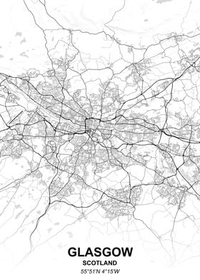 Glasgow city map