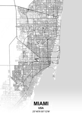 Miami city map