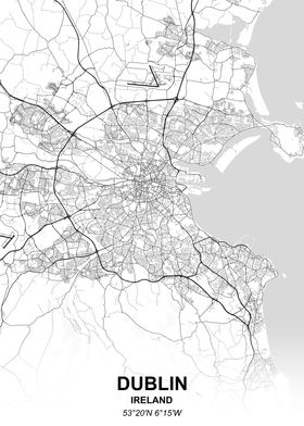 Dublin city map