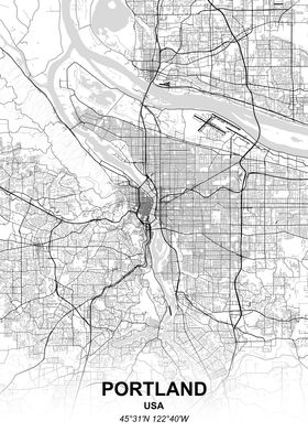 Portland city map
