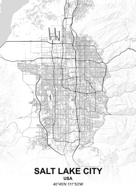 Salt Lake City city map