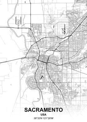 Sacrament city map