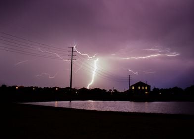 Lightning storm in Florida