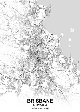 Brisbane city map