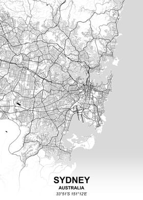 Sydney city map