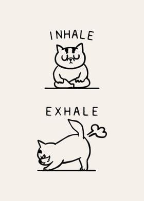 Inhale Exhale Cat