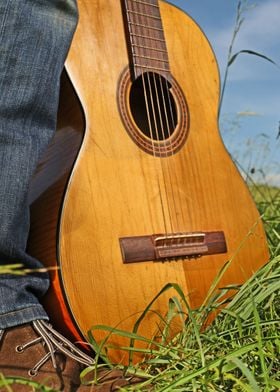 Guitar on the Grass