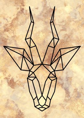 Geometric Antelope Art