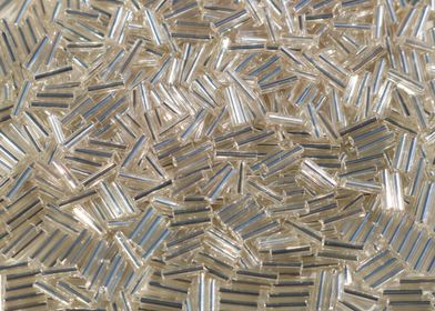 Silver tube beads 