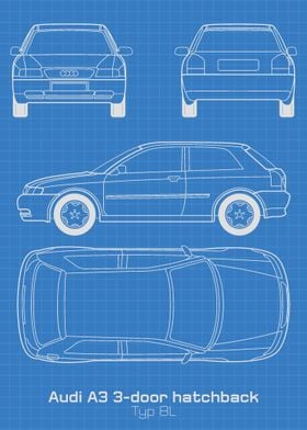 Audi A3 Blueprint