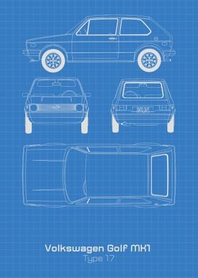 VW Golf MK1 Blueprint