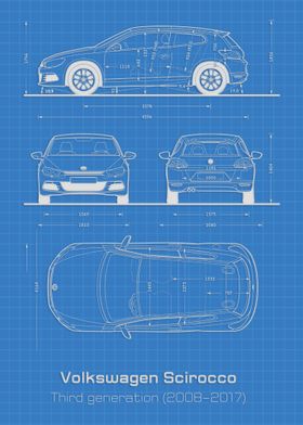 VW Scirocco MK3 Blueprint