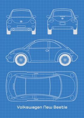 VW New Beetle Blueprint