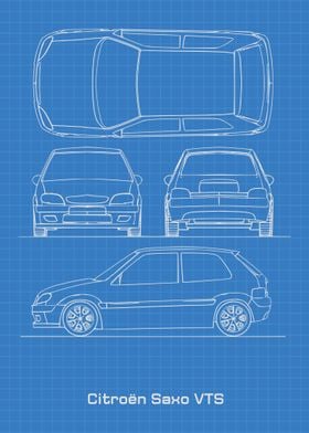 Citroën Saxo VTS Blueprint