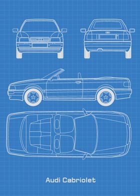 Audi Cabriolet Blueprint