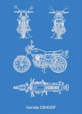 Honda CB400F Blueprint