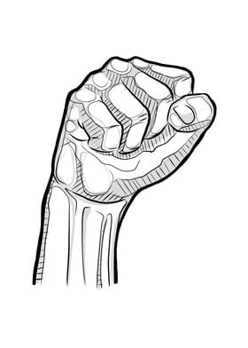 Human fist symbol