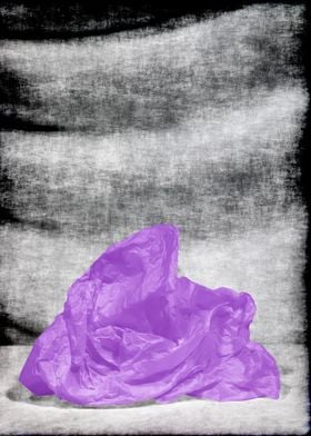 Purple wrinkled paper