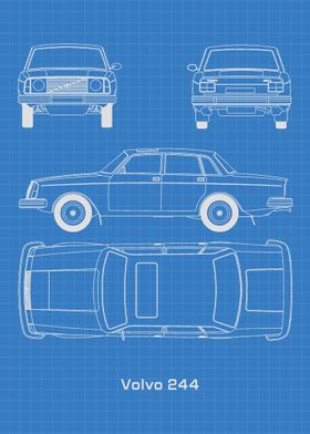 Volvo 244 Blueprint