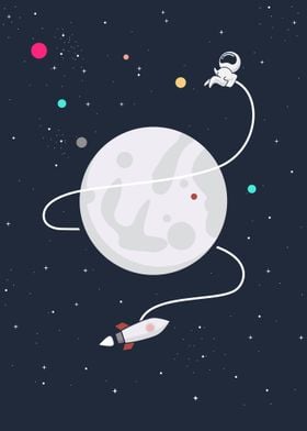 Astronaut  Rocket