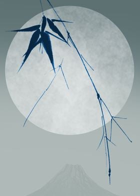 Bamboo by full moon