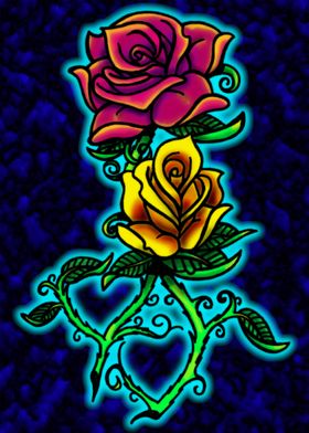 Double Heart Rose