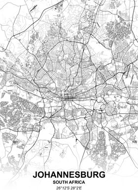 Johannesburg city map
