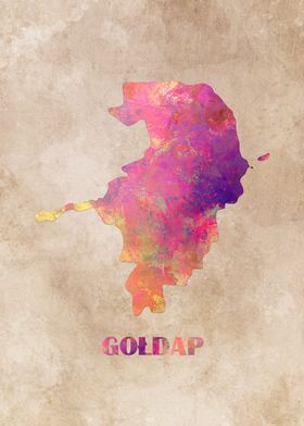 Goldap map Poland