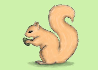 Pastel Squirrel
