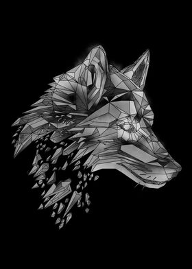 poly wolf bw