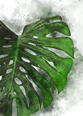 Watercolor Leaf