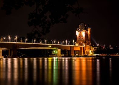 Nibelungenturm at Night