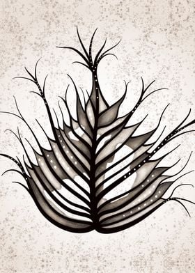 Hairy Leaf Abstract Art