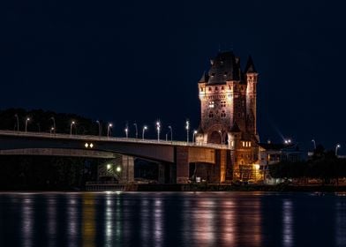 Nibelungenturm at Night