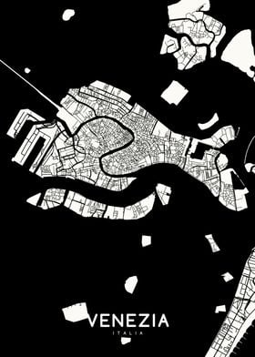 Venezia map white