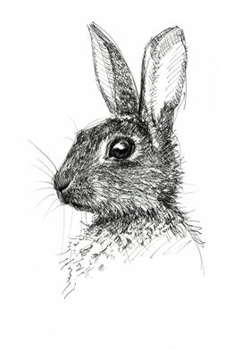 Portrait of a Hare II