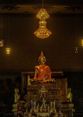 Golden Buddha statue 