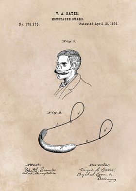 patent Gates Moustache gua