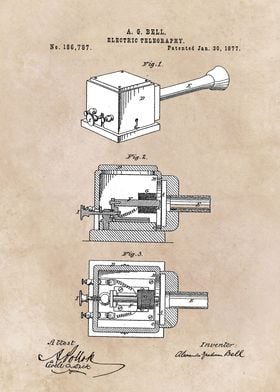 patent Bell Electric teleg