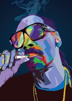Snoop Dog WPAP Pop Art