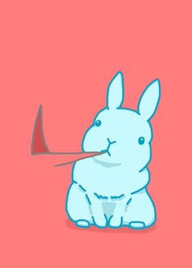 Bunny Tearing Background