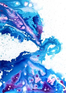 Blue Splash abstract