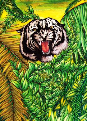 Tiger on the Jungle