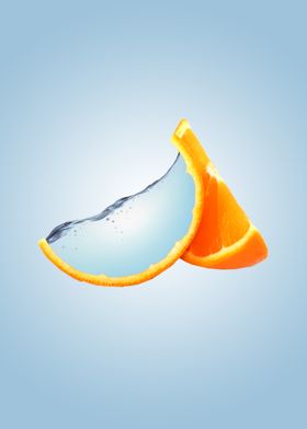 Orange Sea without fish