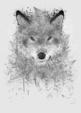 Grey crystal wolf